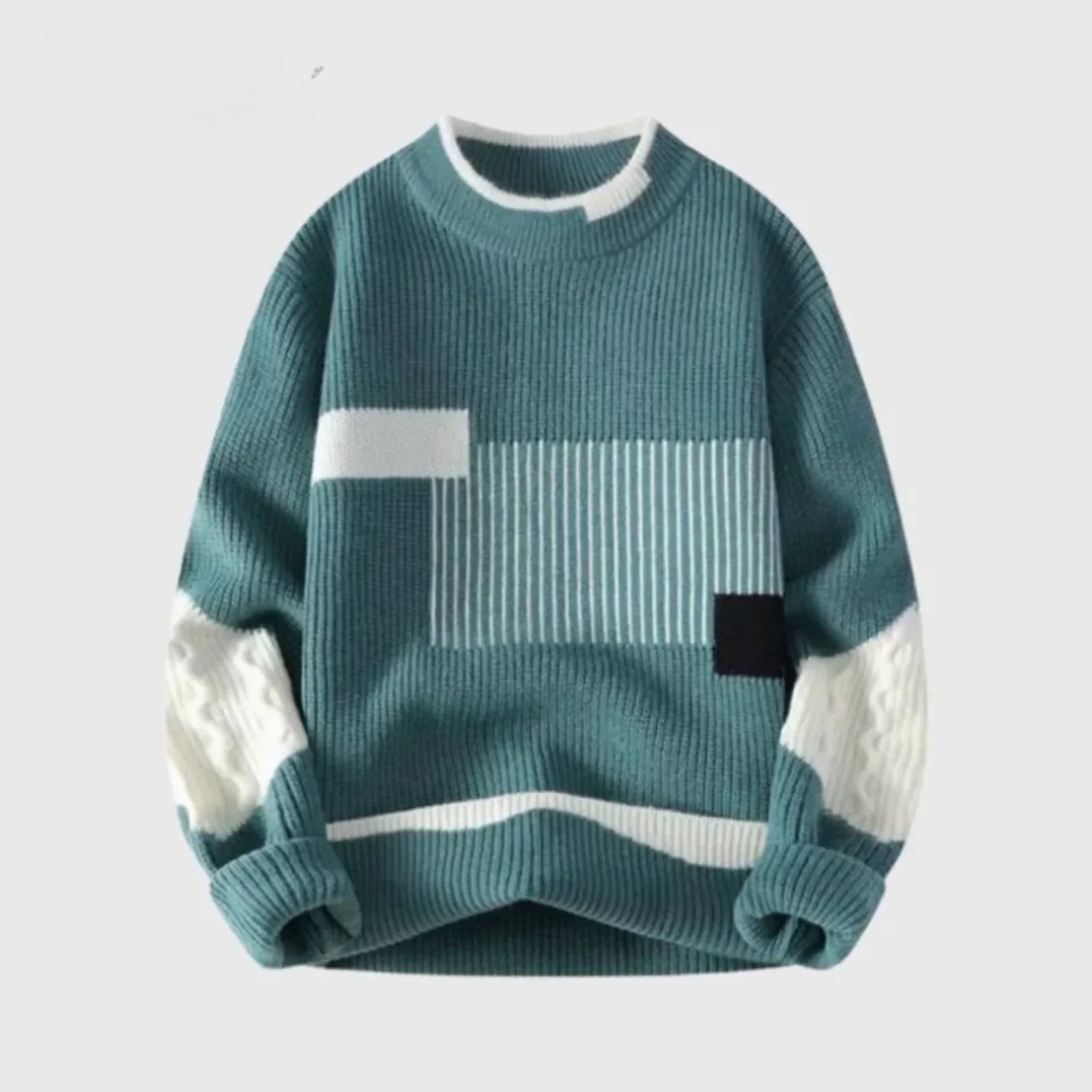 Colorblock-Strickpullover